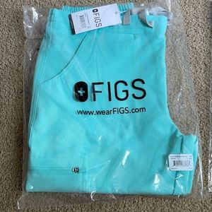 FIGS AQUA YOLA PANTS XS